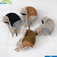 UNIIS Ski Hat, Waterproof Earflap Design Russian Bomber Cap, Vintage Warm Windproof Russian Style Wi