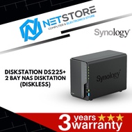 SYNOLOGY DISKSTATION DS225+ 2 BAY NAS DISKTATION (DISKLESS)