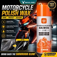 Motorcycle Polish Wax 300ML Bike Shine Spray Motorcycle Wax Pengilat Motor Kilat Cat Motor Wax Coati