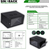 - Wallmount Rack 6U, Single Door Server Rack 6U