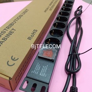 PDU 8 outlet rack 19 Inch/ 8-holeStop Kontak for PDU 8-hole rack/ rack