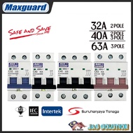 Maxguard Miniature Circuit Breakers (MCB) 2 Pole | 3 Pole | 32A 40A 63A