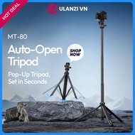 ULANZI MT-80 - Light Stand, Quick Open Camera Tripod, Aluminum Alloy Material, 360 Rotating Ballhead