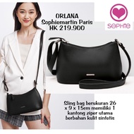 Tas Selempang Hitam Wanita Sophie Martin Paris Terbaru 2025 Promo Kekinian Viral Orlana Black Sophie