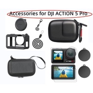 For DJI Osmo Action 5 Pro  Accessories Kit Storage Case Silicone Case Screen Protector for DJI Actio