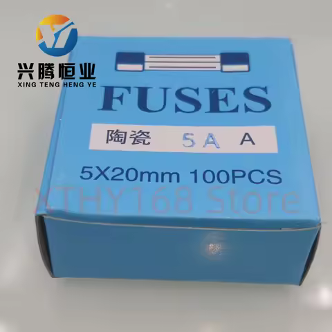100pcs Ceramic Fuse 5*20 Fast Blow Ceramics Fuse F 0.5A 1A 1.5A 2A 2.5A 3A 3.15A 4A 5A 6A 6.3A 7A 8A