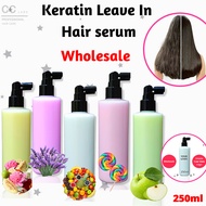 Borong Keratin Leave-In Hair Treatment Serum 250ml Keratin Spray Hair Serum Blondee 营养水喷雾
