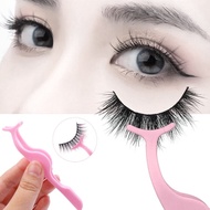 1Pc Pink Plastic False Eyelashes Tweezers Assisted Clip Eyelash Extension Curlers Cosmetic Pliers Beauty Tools