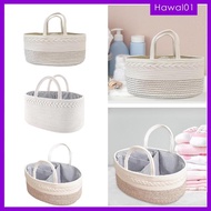 [Hawal] Baby Diaper Organizer, Diaper Tote Bag Holder, Large Diaper Diaper Storage Basket for Changing Table, Dresser
