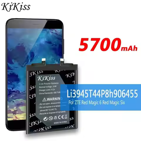 Mobile Phone Battery 5700mAh Reliable Replacement Li3945T44P8h906455 For Zte Nubia Red Magic 6 Magic