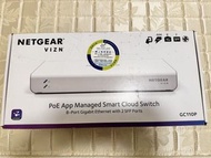 NETGEAR GC110P 8-Port Gigabit Ethernet PoE Smart Cloud Switch with 2 SFP Fiber Ports - 100% Work!