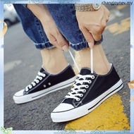 【DING DANG】READY STOCK Korean Style Fashion shoes Men Women Canvas Low top casual student shoes Outd
