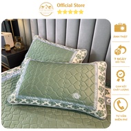 Set of 2 tencel latex pillowcases 48x74cm, extremely soft and airy elastic fabric, rubber ceiling up