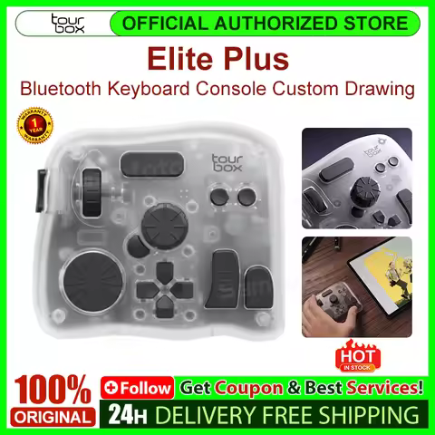 TourBox Elite Plus Bluetooth Keyboard Console Custom Drawing CSP iPad Mini Keyboard Portable Creativ
