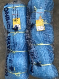 ข่ายเอ็นต่อแห ต่อสะดุ้ง เอ็นเบอร์ 0.35 0.40 ลึก 50/100/150 ตา มีขนาดตา 2.5 3 3.5 เซน ยาว 100 เมตร ตร
