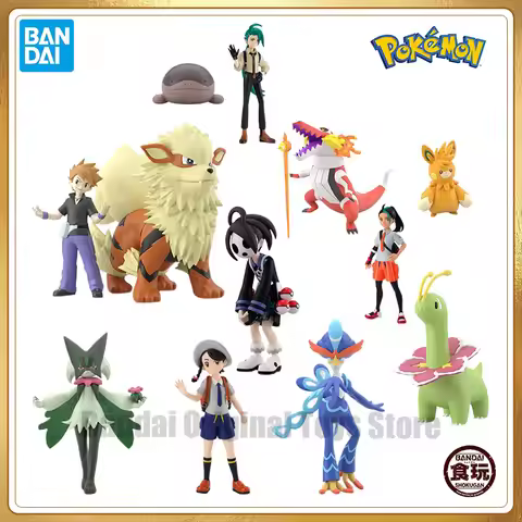 Original BANDAI Pokemon Scale World Feraligatr Meganium Allister Leon Electabuzz Snorlax Anime Figur