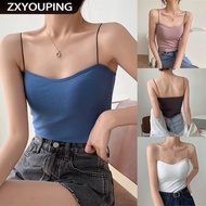 ZXYOUPING Bra for Woman Beautiful Back Tube Top Chest Pad U-shaped Vest Sling Tank Tops Tube Bra with Foam Sexy Seamless Push Up Bra