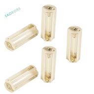 Flashlight Cylindrical 3 x AAA Battery Plastic Holder Box 5Pcs