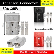 [1pc] [Connector / Handle] Penyambung Bateri 50A 600V Anderson Compatible SMH 2 Way Battery Connecto