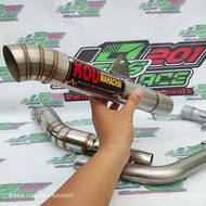 Open pipe Kou Mahachai exhaust pipe Canister 51mm 1 set for Tmx125/155 Skygo Raider 150carb/fi Viperman Rs150 Rusi 150