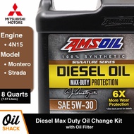 Mitsubishi AMSOIL 5w30 Diesel Max Duty Oil Change Kit | Montero, Strada | 4N15