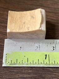 เครื่องรางงาช้างแท้ (2207)ทำหัวแหวน แกะเครื่องราง