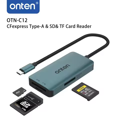 ONTEN Original OTN-C12 TYPE C CFexpress Type-A & SD & TF Card Reader for Macbook Samsung Huawei Xiao
