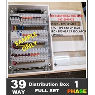 CONSUMER DB FULL SET 39Way PVC DB BOX ( Single Phase )