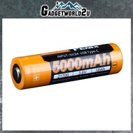 Fenix 21700 3.6V 5000mAh USB-C Charge Li-ion Rechargeable Battery ARB-L21-5000U