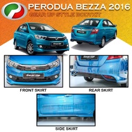 PERODUA BEZZA 2016-2019 GEAR UP STYLE FULLSET BODYKIT (GU) SKIRT LIP FOR BEZZA FRONT SKIRT SIDE SKIR