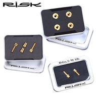 FREE POS RISK Titanium Bolts Crankset Bolt Bicycle Bottle Cage Screw Washer 5x18mm Nut Carbon Stem