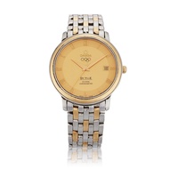 Omega Limited Edition De Ville Reference 413.20.37.20.08.001, yellow gold and stainless steel automatic wristwatch with date, circa 2008