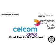 [SY8] Celcom Xpax prepaid direct topup/Pin Reload|RM5/RM10/RM15/RM20/RM30/RM35|1-10MINS done | manually topup