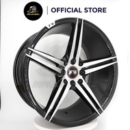 New Sport Rim FW YS504 17x8 8H100/114.3 ET30 Black 17 inch 17 inci Mr Wheel