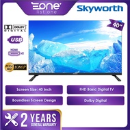 Skyworth 40 Inch FHD Basic Digital TV 40STD2000 | Dolby Digital | Boundless Screen Design