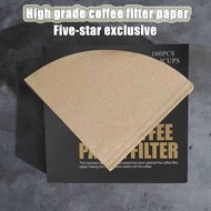 แผ่นกรองหยดน้ำกระดาษกรองกาแฟ40ชิ้น/100ชิ้น,กระดาษกรองทรงกรวยเครื่องชงกาแฟ V60กระดาษ