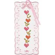 PINN SHOP Cross Stitch Kit : Small Heart Love Bookmark [30-H]
