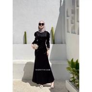 Mimosa Dress Satin Silk Gamis Syar'i Terbaru Gamis Wanita Dewasa Kekinian Gamis Simple Dan Elegan