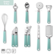 9 Pcs/set Stainless Steel Multifunctional Kitchen Tools Peeler Can Opener Pizza Cutter Grater Kitche