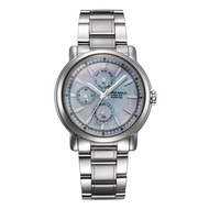 ARIES GOLD CHRONOGRAPH SILVER STAINLESS STEEL INSPIRE CONTENDER B 7302 S-MOP WOMEN'S WATCH
