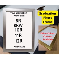 AIMER FRAME GRADUATION PHOTO FRAME 8R 8RW 10R 11R 12R GOLD / SILVER / BLACK / DARK BROWN WOODEN FRAM