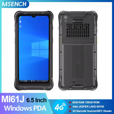 MSENCH 6.5 Inch Windows 11 IOT/PRO PDA Handheld 8G+128G Intel N5100 CPU Data Collector IP67 Waterpro