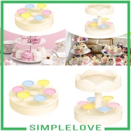[Simple] Carousel Cupcake Holder Turntable for Desserts Revolving Autorotation Cupcake Stand Rotatin