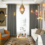 Nordic Blackout Window Curtain UV Protection Shading Curtain Home Decor