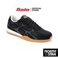 Bata บาจา North Star รองเท้าผ้าใบสนีคเกอร์แบบผูกเชือก สำหรับผู้หญิง รุ่น SPRINTER สีเทา 5202177 สีดำ