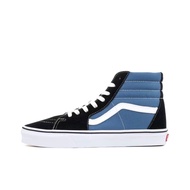 Vans SK8 Hi classic black and white black and blue stitching high-top casual release sneakers for me