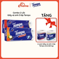 [BUY 2 LOTS OF 3-LAYER GVS, GET 2 ROLLS OF GVS 4] Tempo Toipa Premium Toilet Paper 3 Layers, Durable