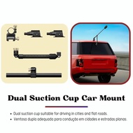 Insta360 X4 Dual or Triple Suction Cup Car Mount Carbon Fiber Stick Holder For Insta 360 X3 ONE X2 R