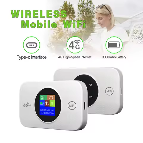 150mbps Portable Modem with Sim Card Slot 4G Mini LTE Router Wireless Pocket Router 3000mah