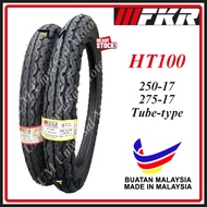 FKR TYRE TAYAR 17 HT100 250-17 275-17 TUBE TYPE CUTTING TT100 TIRE TUBETYPE BUNGA TT DUNLOP 2.50 2.75  250X17 275X17